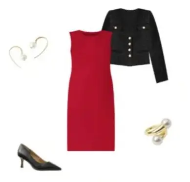 A Vision in a Red Outfit